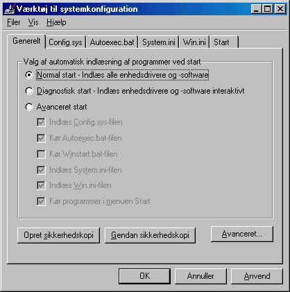 msconfig